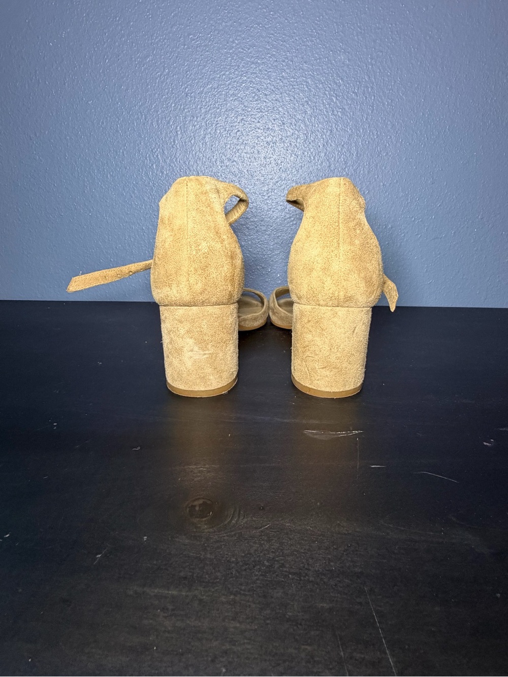 Sam Edelman Tan Suede Block Heel Sandals